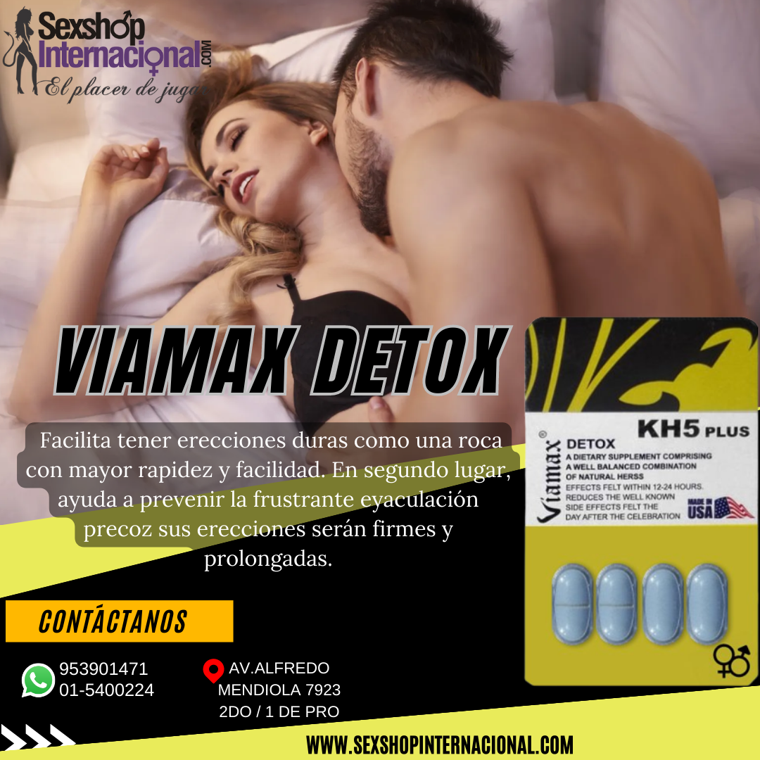 VIAMAX DETOX RETARDA Y POTANCIA SEXUAL